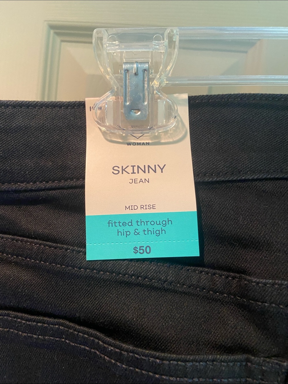 St. John's Bay Black Women's Skinny Jeans - Picture 3 of 6